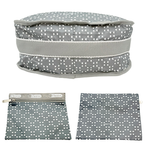 Load image into Gallery viewer, 【中古】【LeSportsac】レスポートサック ハートドット ショルダーバッグ グレー ナイロン レディース j0223tq04815
