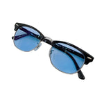 将图片加载到图库查看器，【中古】レイバン Ray-Banサングラス ブルーレンズ 黒フレーム i0922lq00627
