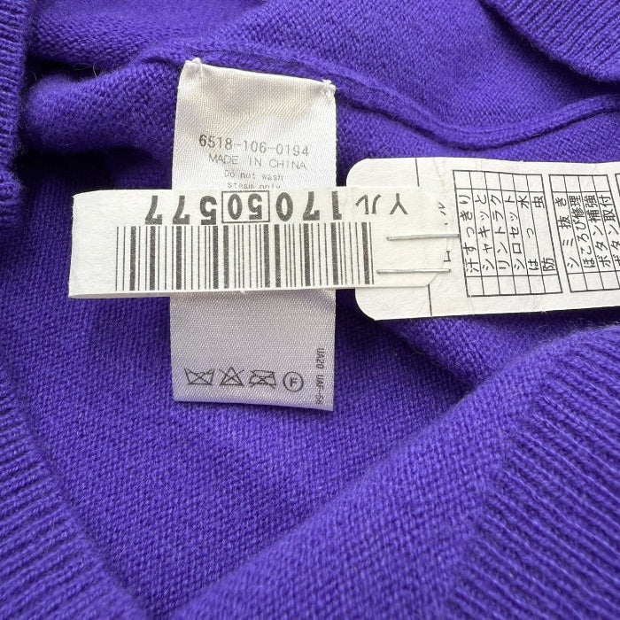 【中古】ドゥロワー Drawer 半袖ニット クルーネックショートスリーブ カシミヤ 無地 パープル 紫 i0925i00612