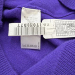 将图片加载到图库查看器，【中古】ドゥロワー Drawer 半袖ニット クルーネックショートスリーブ カシミヤ 無地 パープル 紫 i0925i00612
