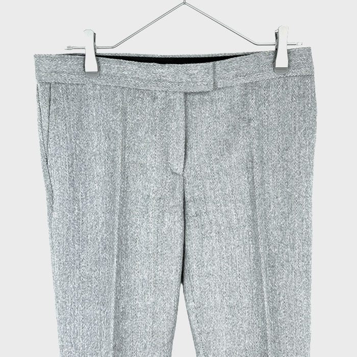 【中古】JOSEPH ジョゼフ ウールパンツ ヘリンボーン ストレート 通勤 オフィス i0911n0054