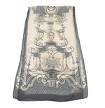 画像をギャラリービューアに読み込む, 【中古】フェンディ FENDI スカーフ ストール グレー 総柄 大判 i1207oq00865
