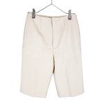 将图片加载到图库查看器，【中古】BLAMINK ブラミンク スラックス ハーフパンツ アイボリー ウール i1104h00415
