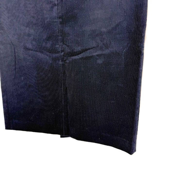 【中古】オールドイングランド OLD ENGLAND セミタイトスカート コーデュロイ ひざ丈 ネイビー 紺 i0703n0034