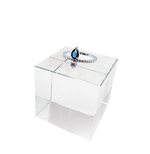 画像をギャラリービューアに読み込む, 【中古】スワロフスキー Swarovski リング ドロップモチーフ ブルーストーン シルバー系 約16号 箱付き j0215pq01527
