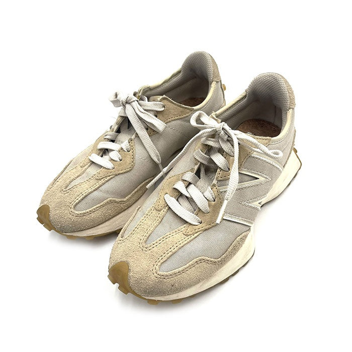 【中古】ニューバランス New Balance スニーカー スエード コルクインソール ベージュ系 h0324n0098