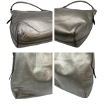 画像をギャラリービューアに読み込む, 【中古】ヒロフ HIROFU ショルダーバッグ ワンショルダー レザー メタリック シルバー系 i0429wq02520
