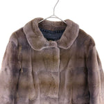将图片加载到图库查看器，【中古】Drawer ドゥロワー ファージャケット ブラウン ショート丈 毛皮 i1117s001156
