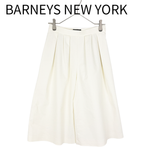将图片加载到图库查看器，【中古】BARNEYS NEW YORK タックワイドパンツ ホワイト 38 j0603h0026
