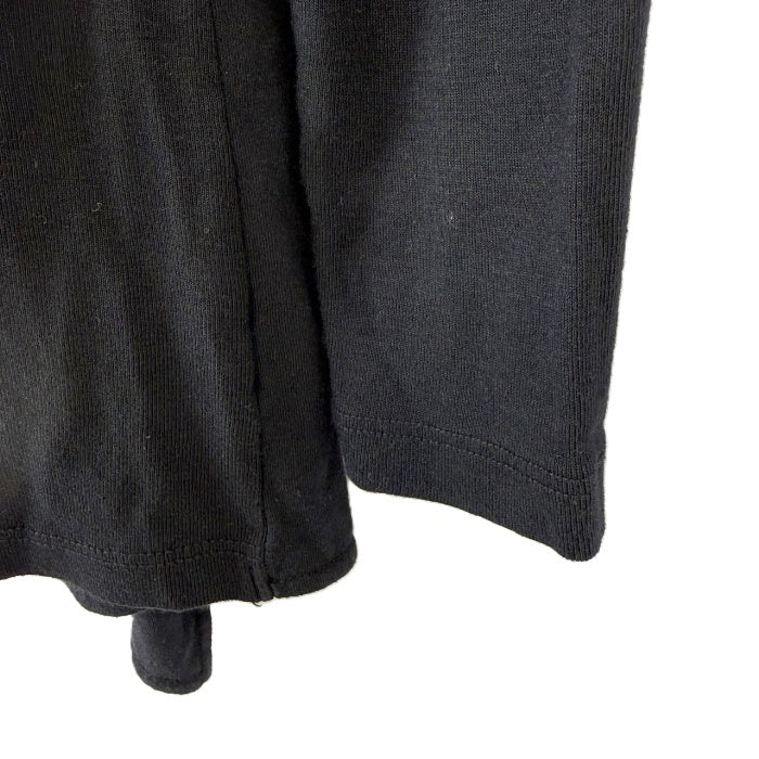 【中古】スリードッツ three dots カーディガン ボタンレス 羽織り コットン ロング ブラック 黒 i0818n0103