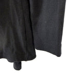 将图片加载到图库查看器，【中古】スリードッツ three dots カーディガン ボタンレス 羽織り コットン ロング ブラック 黒 i0818n0103
