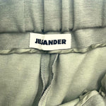 将图片加载到图库查看器，【中古】ジルサンダー JIL SANDER ワイドストレートパンツ カットソー生地 カジュアル 裾スリット ライトカーキ h1007k00931
