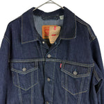 将图片加载到图库查看器，【中古】リーバイス Levis THE TRUCKER デニムジャケット トラッカージャケット インディゴ メンズ i1207oq00275
