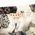 画像をギャラリービューアに読み込む, 【中古】マルニ MARNI シルクカジュアルパンツ フラワープリント 花柄 オフホワイト ブラウン系 i0619a00260
