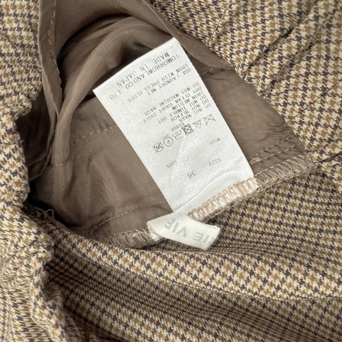 galerie vie チェック柄パンツ36