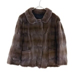 将图片加载到图库查看器，【中古】Drawer ドゥロワー ファージャケット ブラウン ショート丈 毛皮 i1117s001156
