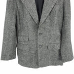 将图片加载到图库查看器，【中古】Ralph Lauren ラルフローレン ヘリンボーン テーラードジャケット 白黒 i0619wq00910
