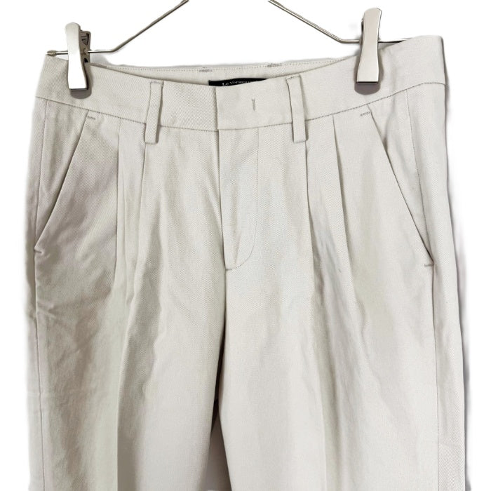 【中古】ルヴェルソーノアール Le Verseaunoir クロップドパンツ シンプル ライトベージュ i0807n0084