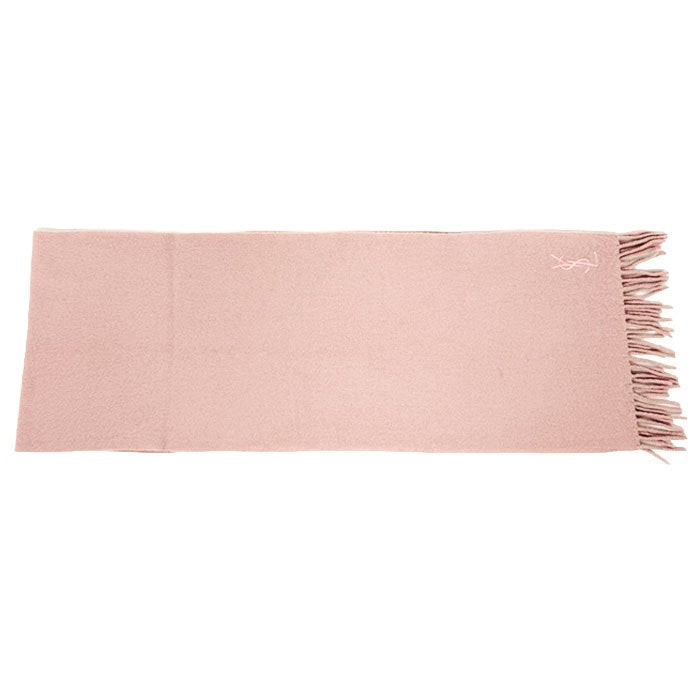 【中古】Yves Saint Laurent イヴサンローラン マフラー ウール100％ ピンク ギフト プレゼント i0128rq00518