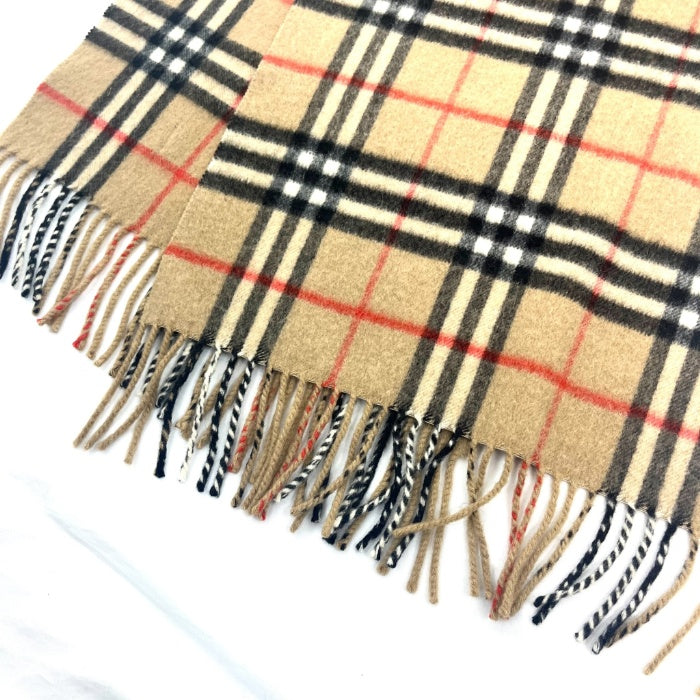 【中古】バーバリー BURBERRY マフラー チェック柄 定番 可愛い Burberrys ベージュ系 h0516lq00327