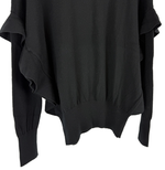 画像をギャラリービューアに読み込む, 【中古】UNITED ARROWS ユナイテッドアローズ フリルニット 黒 ロングスリーブ ニット レディース i1215i0285
