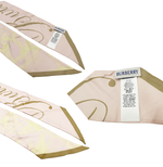 画像をギャラリービューアに読み込む, 【中古】BURBERRY バーバリー スカーフ ツイリー ピンク シルク 絹 ロゴ 総柄 i0926aq01647
