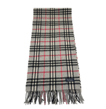 画像をギャラリービューアに読み込む, 【中古】バーバリー BURBERRY マフラー ノバチェック グレー カシミヤ100％ j0215pq00842
