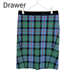 画像をギャラリービューアに読み込む, 【中古】ドゥロワー Drawer チェックスカート タータンチェック マルチカラー サイズ38 j0113s00566
