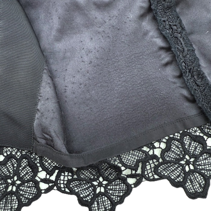 【中古】アナイ ANAYI 総レースタイトスカート カットワークレース 上品 ネイビー 紺 i0811y0056