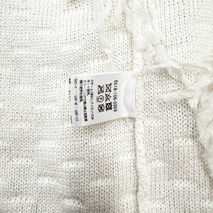 中古】ドゥロワー Drawer フリンジニットベスト ジレ ロングフリンジ