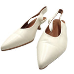 画像をギャラリービューアに読み込む, 【中古】スローブイエナ SLOBE IENA パンプス バックスリング 5cmヒール オフホワイト 白 i0731wq0185
