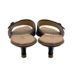 Load image into Gallery viewer, 【中古】ロエベ LOEWE サンダル ミュール アナグラム 総柄 ベージュ ブラック j0712oq009155
