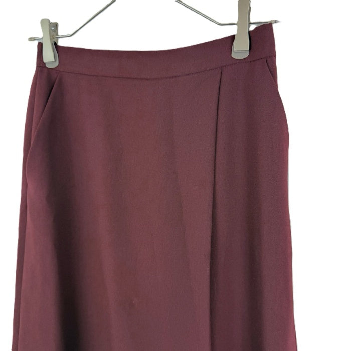 【中古】エポカザショップ EPOCA THE SHOP キュロットスカート 巻きスカート風 ワインレッド i0703n0012