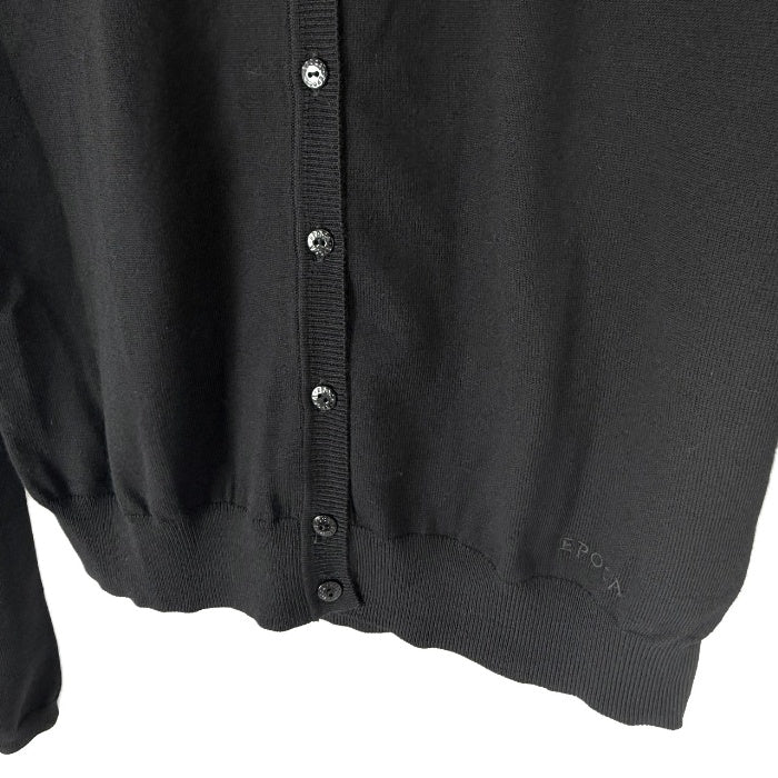 【中古】エポカ EPOCA カーディガン クルーネック アンサンブルセット品	薄手 ブラック 黒 i0818n00410