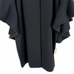 画像をギャラリービューアに読み込む, 【中古】NOUQUE ヌーク 黒 コート フレアスリーブ 新品タグ付き ブラック ノーカラー i1229m01112
