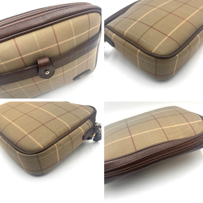 【中古】バーバリー BURBERRY ショルダーバッグ タマムシ ポシェット Burberrys レトロ ベージュ系 ブラウン h1021hq02060