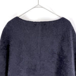 将图片加载到图库查看器，【中古】OUVRAGE CLASSE ウヴラージュクラス 起毛ニット プルオーバー ネイビー 紺 i1229m0048
