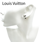 将图片加载到图库查看器，【中古】ルイヴィトン Louis Vuitton ピアス エセンシャルV シルバー LVロゴ 両耳用 j0629pq013237
