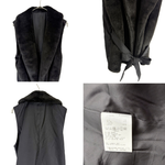 Load image into Gallery viewer, 【中古】KNOTT ノット TOMORROWLAND 日本製 ファー付き ウールコート ベスト付き 2WAY i0807n0018
