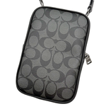 Load image into Gallery viewer, 【中古】COACH コーチ シグネチャー ショルダーバッグ ブラック グレー  レザー メンズ レディース クロスボディバッグ 斜め掛け j0405oq01692
