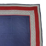 Load image into Gallery viewer, 【中古】イヴサンローラン Yves Saint Laurent スカーフ 柄 ロゴ シルク ダークレッド ネイビー i0429wq00230
