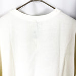 将图片加载到图库查看器，【中古】ガリャルダガランテ GALLARDA GALANTE リネン混カットソー ロング丈 透け感 オフホワイト 白系 i0417m0123
