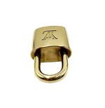 画像をギャラリービューアに読み込む, 【中古】Louis Vuitton ルイヴィトン パドロック ゴールド キー付き カデナ 南京錠 アクセサリー i0717lq00616
