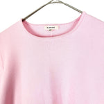 将图片加载到图库查看器，【中古】ブラミンク BLAMINK ベスト コットン ニット１４G クルーネック ノ―スリーブ フレンチスリーブ ピンク i0908h00230
