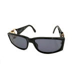 将图片加载到图库查看器，【中古】シャネル CHANEL サングラス 黒フレーム ロゴ金具 色付きレンズ ブラック 黒 i0717lq00399
