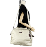 将图片加载到图库查看器，【中古】agnès b. アニエスベー ボストンバッグ 2WAY ショルダー付き ベージュ 大容量 軽量 トラベル i0727tq01410
