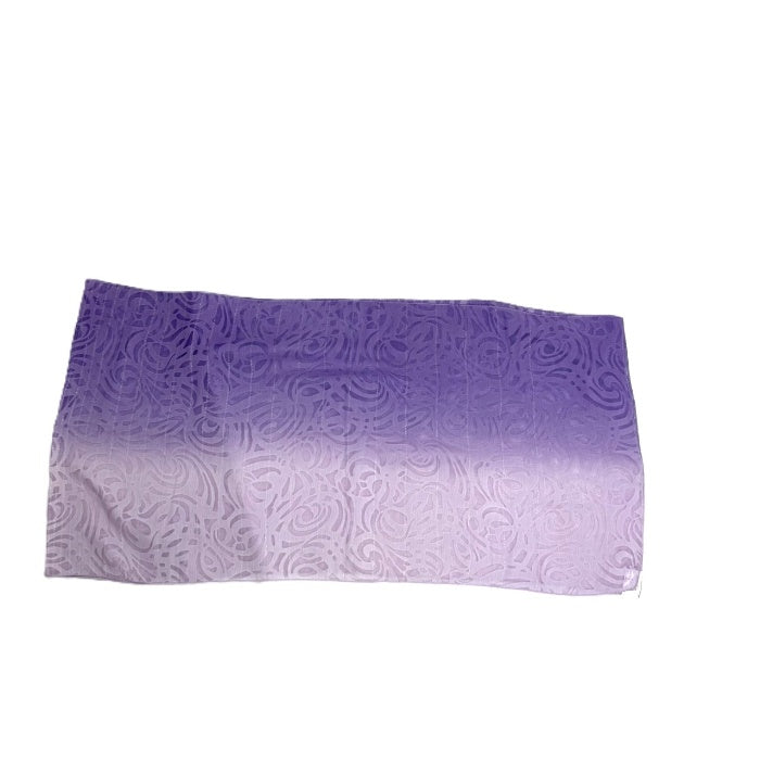 【中古】ランバン LANVIN ストール グラデーション ラメ糸 透け感 抜き柄 シルク混 ライトパープル系 紫 i0727tq0103