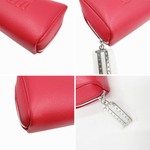 画像をギャラリービューアに読み込む, 【中古】クリスチャンディオール Christian Dior ポーチ レッド ロゴエンボス コスメポーチ j0223tq0115
