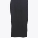 画像をギャラリービューアに読み込む, 【中古】Drawer ドゥロワー ニットワンピース ブラック 半袖 ハイネック リブニット ウール カシミヤ混 i1222h00162
