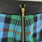 Load image into Gallery viewer, 【中古】ドゥロワー Drawer スカート チェック柄 オレンジ混 ひざ丈 コットン グリーン ブルー ブラック i0507m0040
